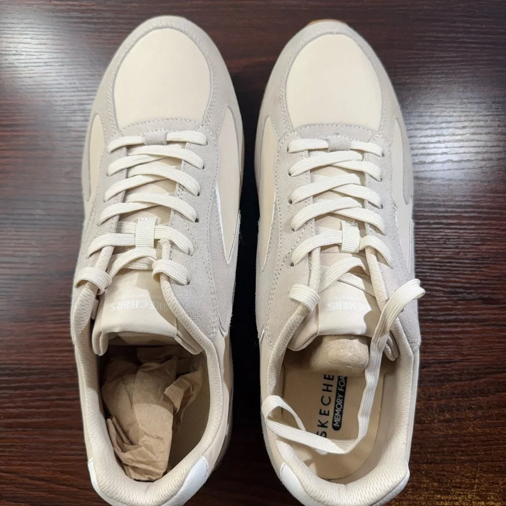 Skechers Men’s OG 85 - Fresh & Kewl Light Sneakers in Natural - Picture 2 of 5